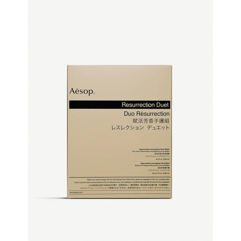 Aesop Resurrection hand wash and balm set 2x500ml - British product