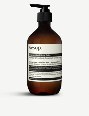 Aesop Geranium Leaf body balm 500ml bottle UK version