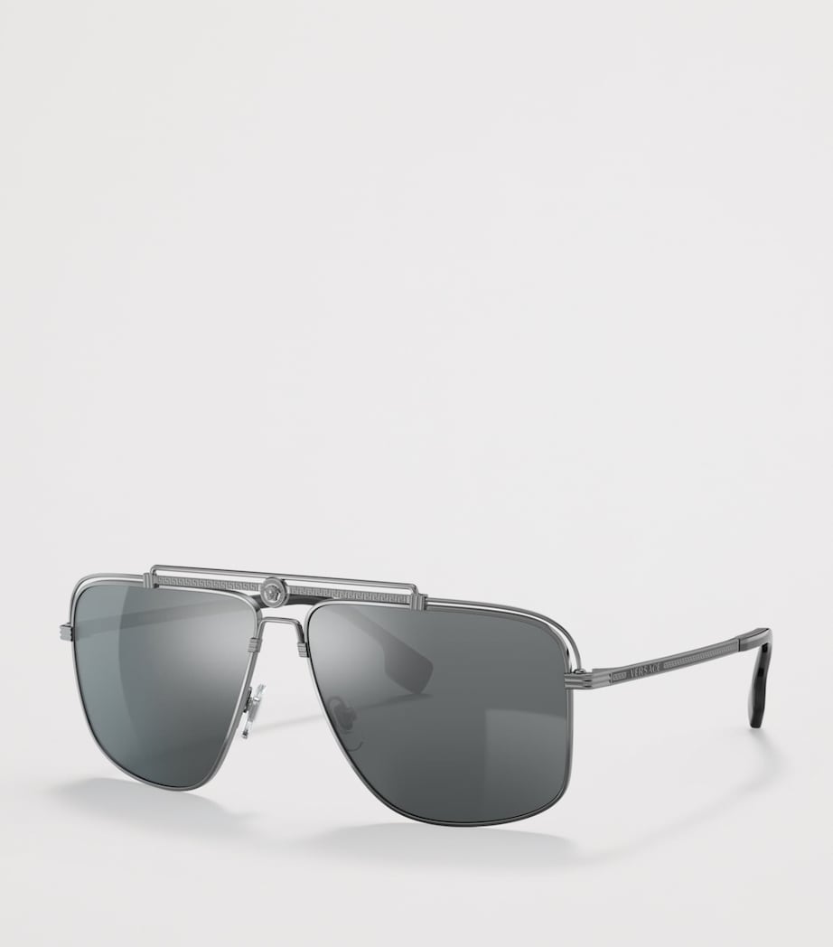 Versace metal aviator sunglasses with Medusa head, imported from the UK