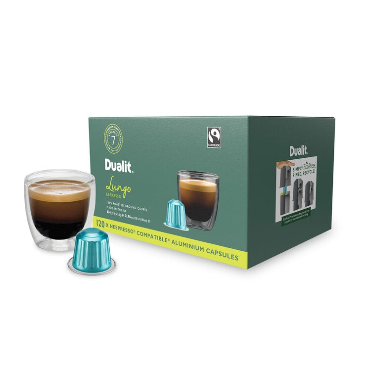 Dualit Lungo coffee capsules 120 pack - British product