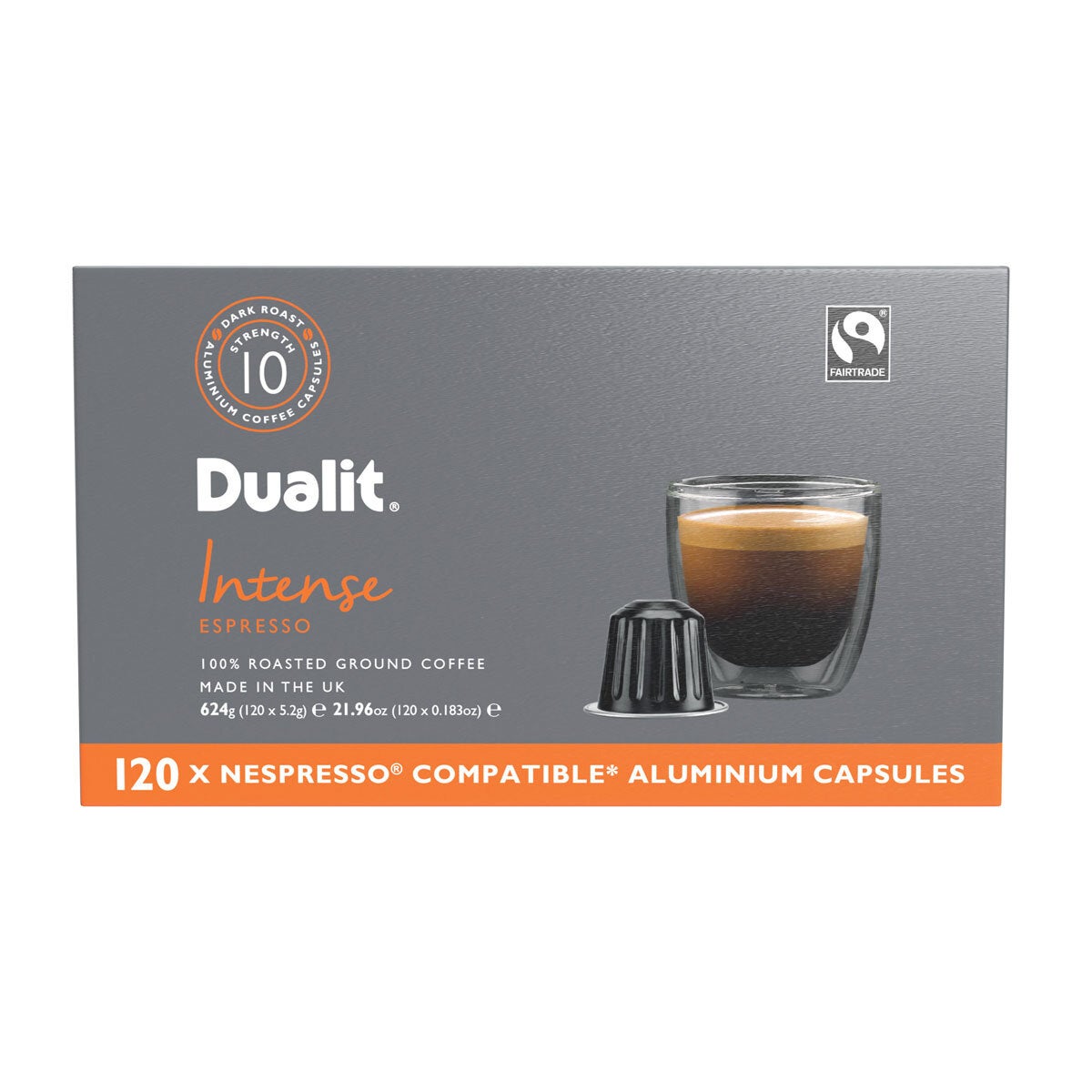 Dualit Intense Coffee Capsules 120pk - British product