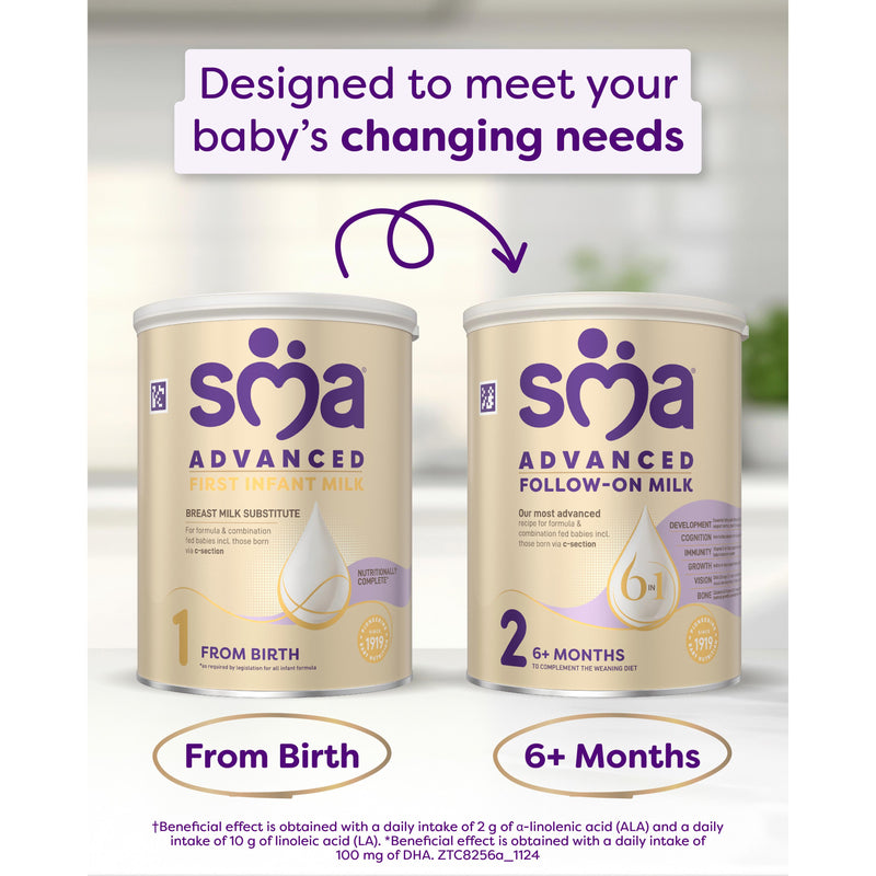 SMA Advanced First Infant Milk 800g (British brand)
