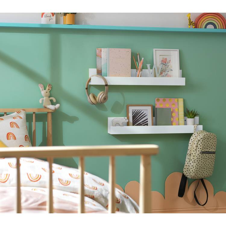 Habitat kids bookshelves set of 2 white - British product