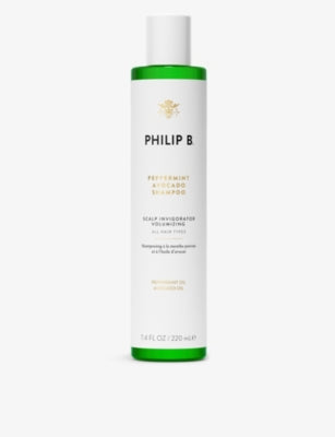 Peppermint and avocado clarifying shampoo 220ml, imported from the UK