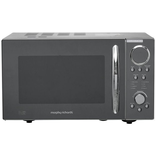 Morphy Richards 900W standard microwave silver 23L - British product