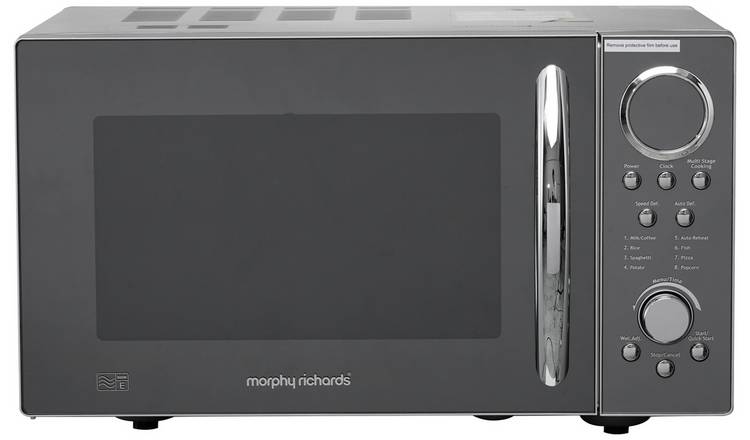 Morphy Richards 900W Standard Microwave - Silver