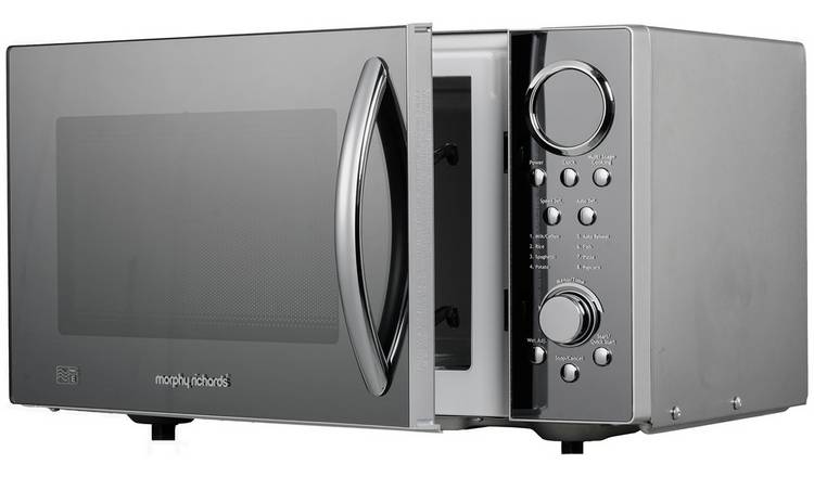 Morphy Richards 900W Standard Microwave - Silver