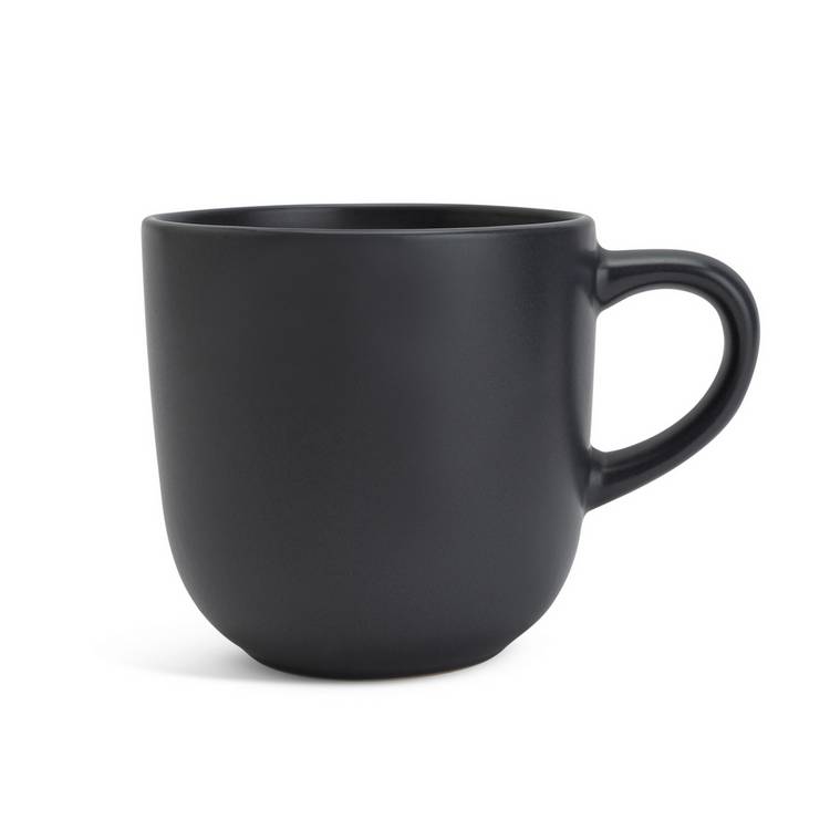 Habitat charcoal stoneware mugs set of 4, imported from the UK