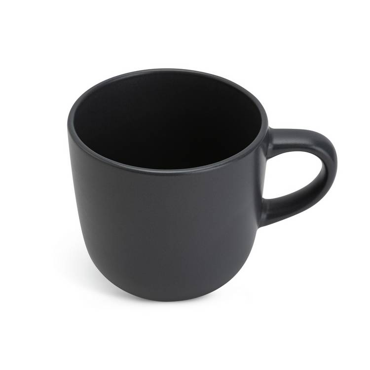 Habitat charcoal stoneware mugs set of 4, imported from the UK