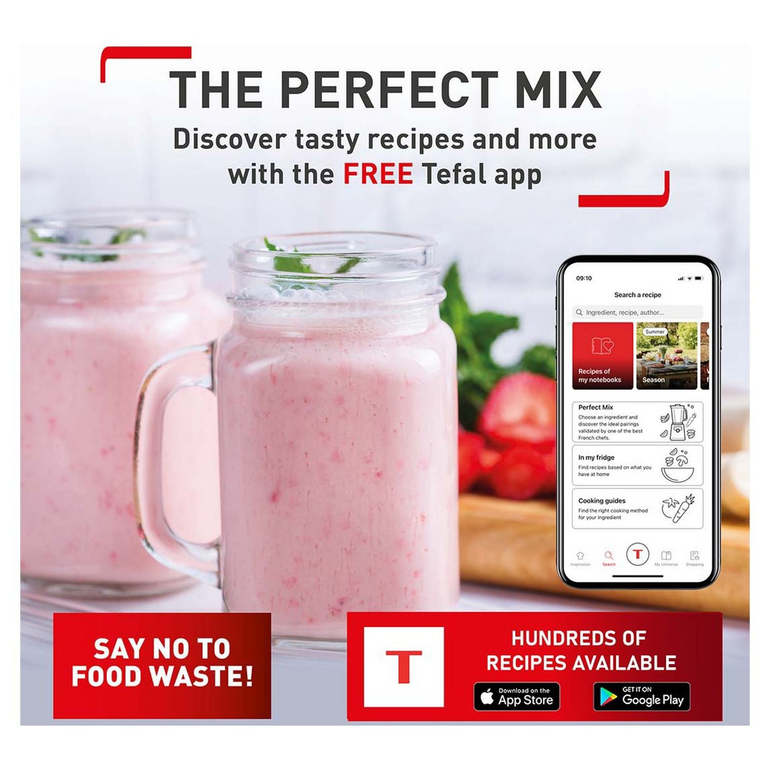 Tefal PerfectMix glass jug blender 2L, UK version
