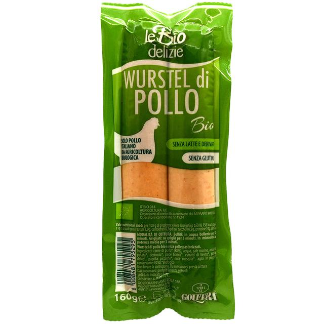 Golfera Organic Chicken Frankfurters Gluten Free   160g