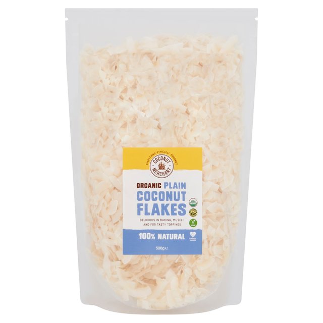 Coconut Merchant Organic Coconut Flakes   500g GOODS M&S   