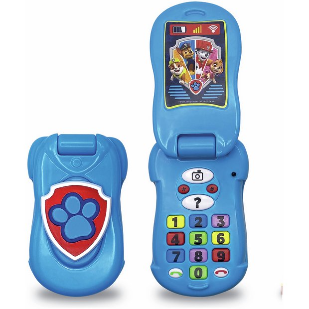 PAW Patrol flip phone toy for toddlers, imported from the UK