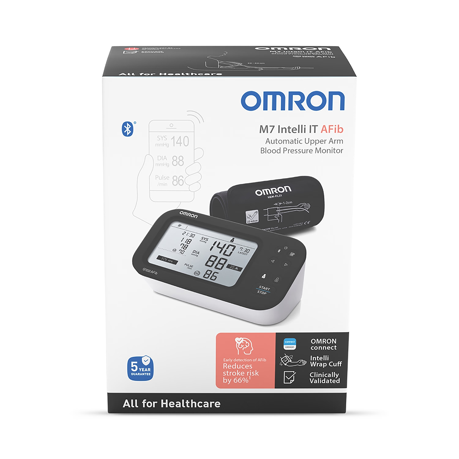 Omron M7 Intelli IT upper arm blood pressure monitor, UK version