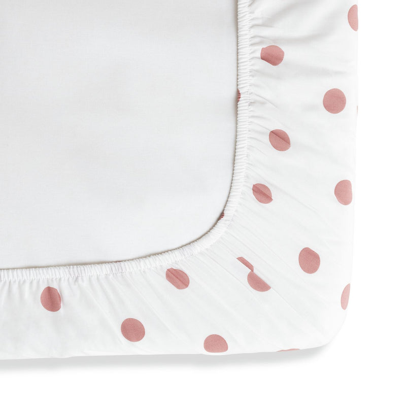 Argos Home pink spotted fitted sheet single, UK version