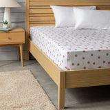 Argos Home Spot Printed Pink Fitted Sheet - Single