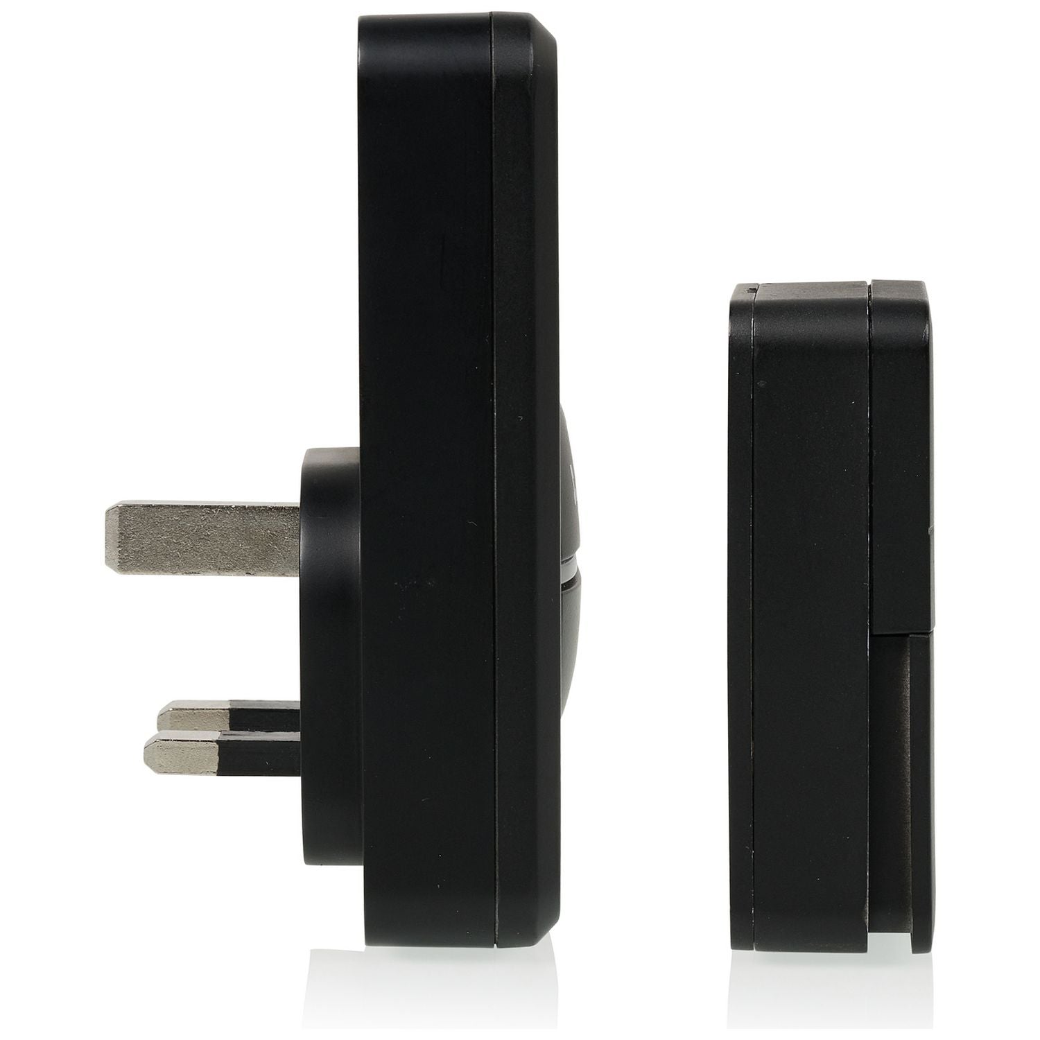Byron black wireless plug-in doorbell 100m, UK version