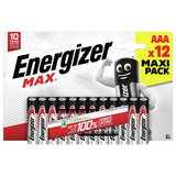Energizer Max alkaline AAA batteries pack of 12, UK version