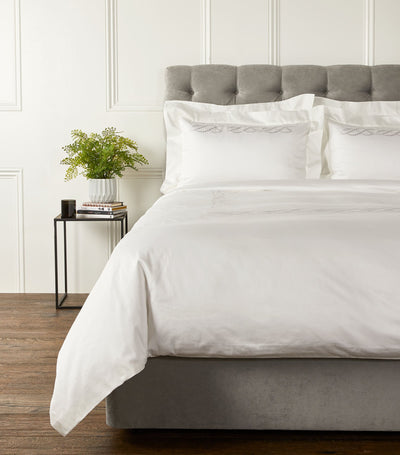 Harrods Frette Pearls Super King Flat Sheet 270cm x 320cm- Buy online at McGrocer