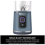 Ninja portable hand blender Blue 530ml, imported from the UK