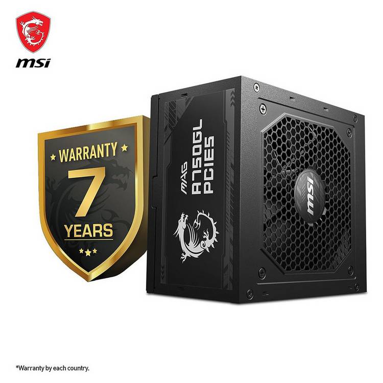 MSI MAG A750GL 750W power supply - British product
