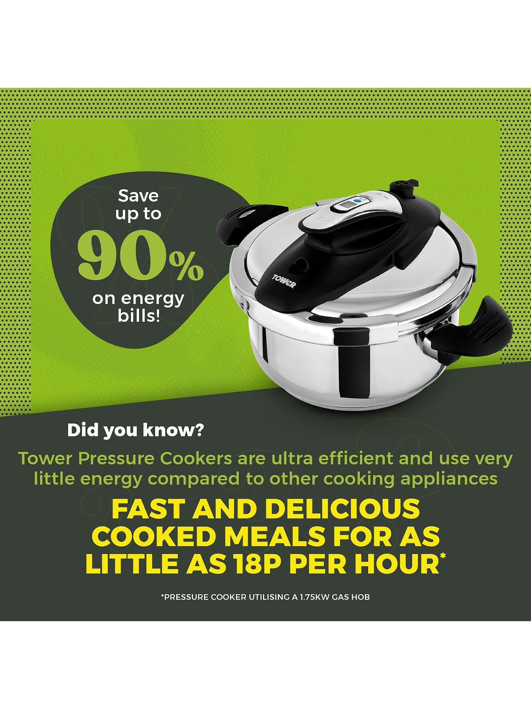 Tower Ultima 4L pressure cooker - British product
