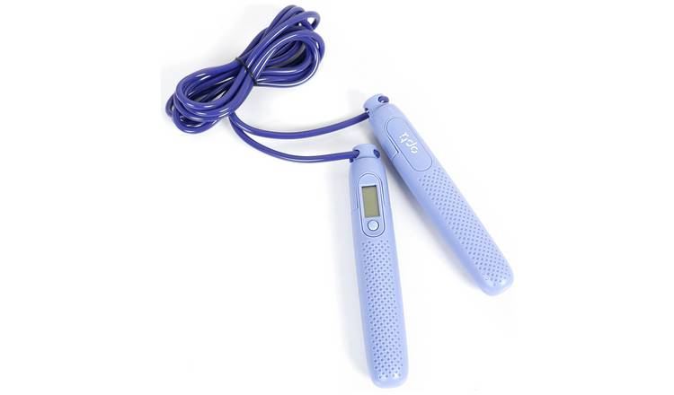 Opti skipping rope with counter 9ft purple (British brand)