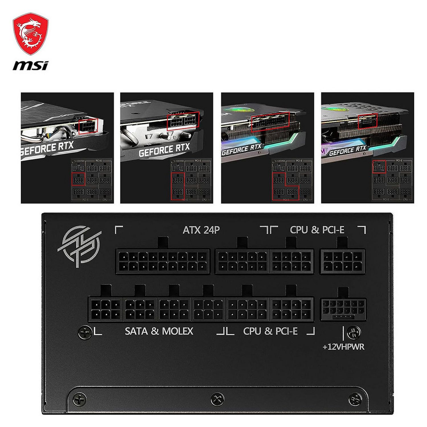 MSI MPG A1000G PCIE5 power supply 1000W (British brand)
