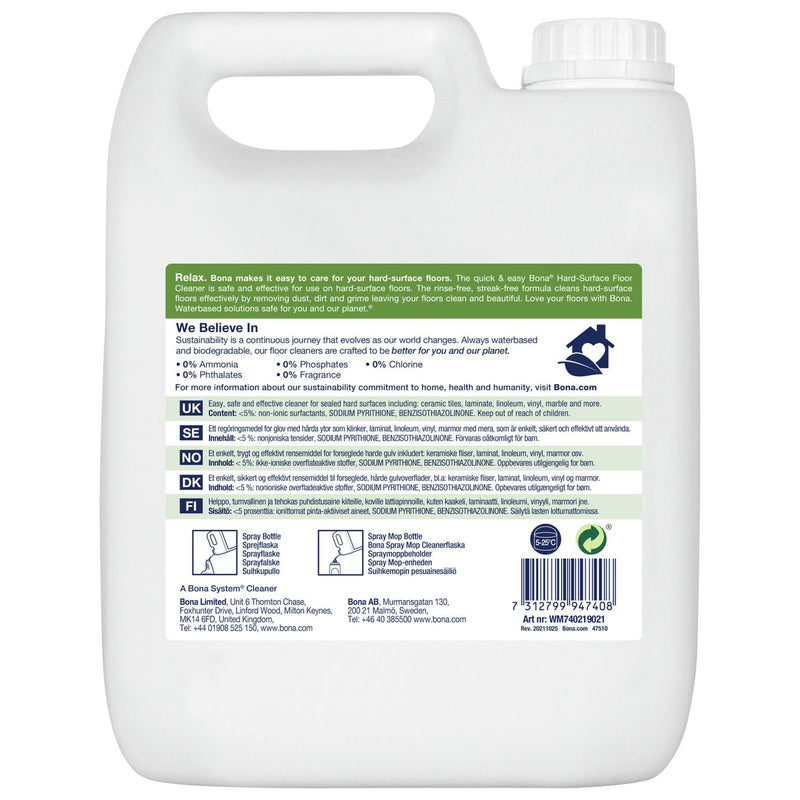 Bona floor cleaner refill 4L - British product