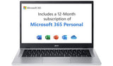 Acer Aspire 3 14in laptop i3 4GB 128GB Silver - British product