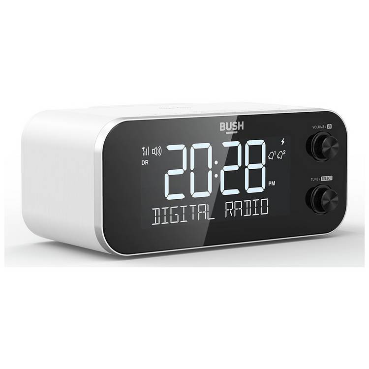 Bush DAB clock radio white - British product