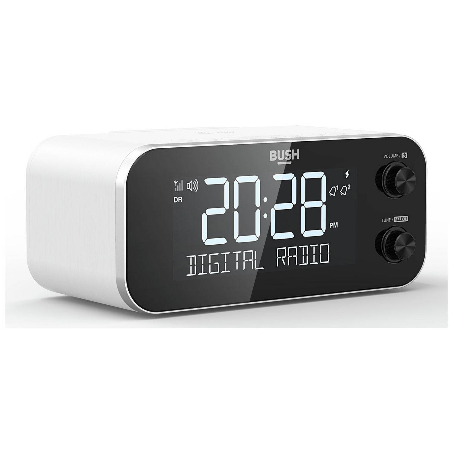 Bush DAB clock radio white - British product
