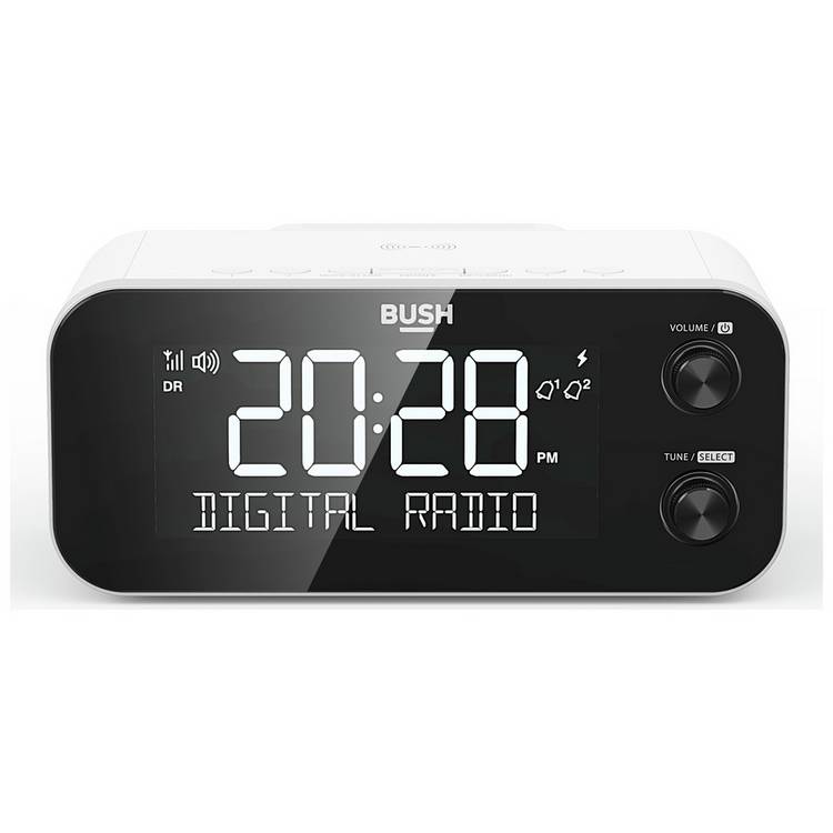 Bush DAB clock radio white - British product