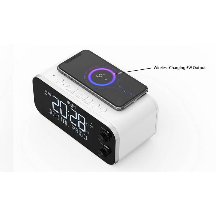 Bush DAB clock radio white - British product