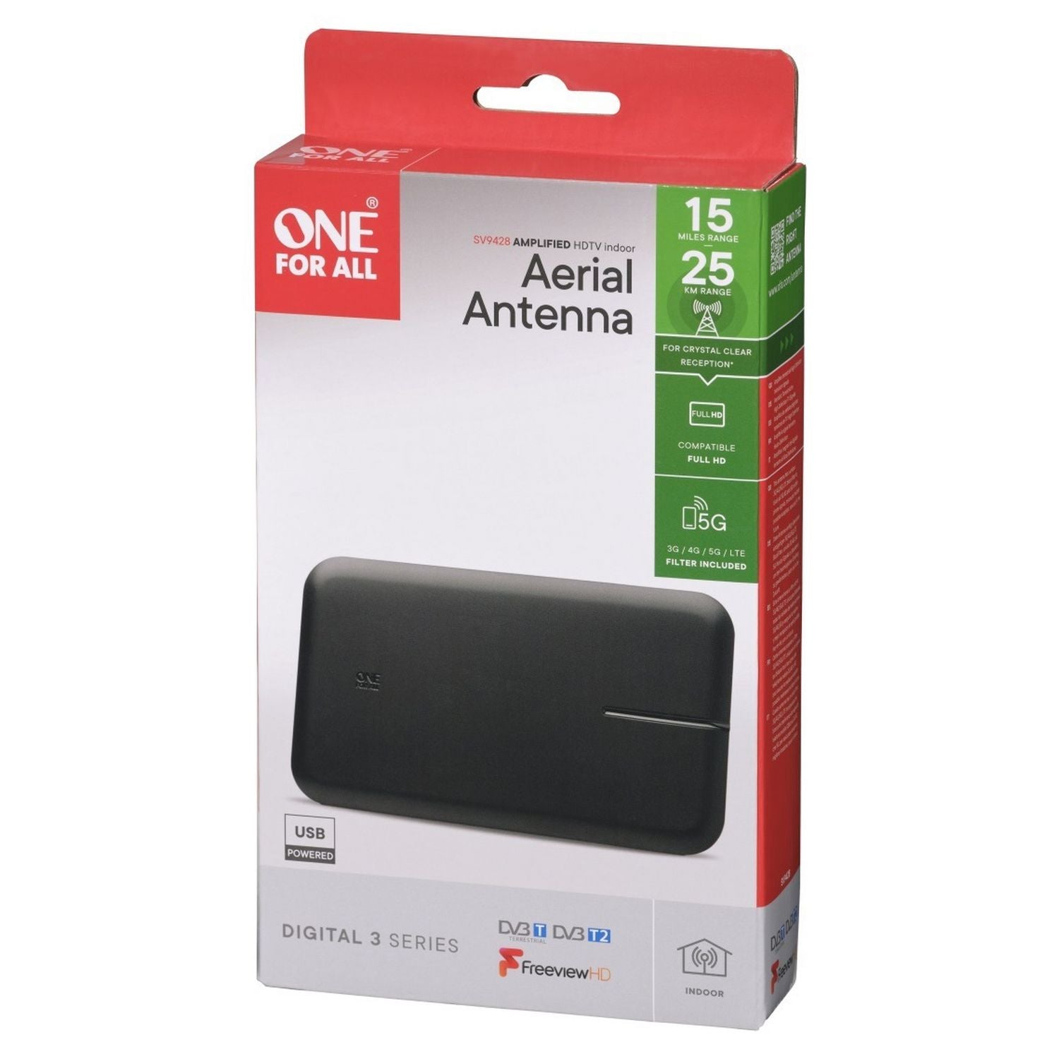 One For All SV9428 amplified indoor TV aerial - British product