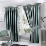 Fusion Dijon blackout curtains Duck Egg 117x137cm (British brand)