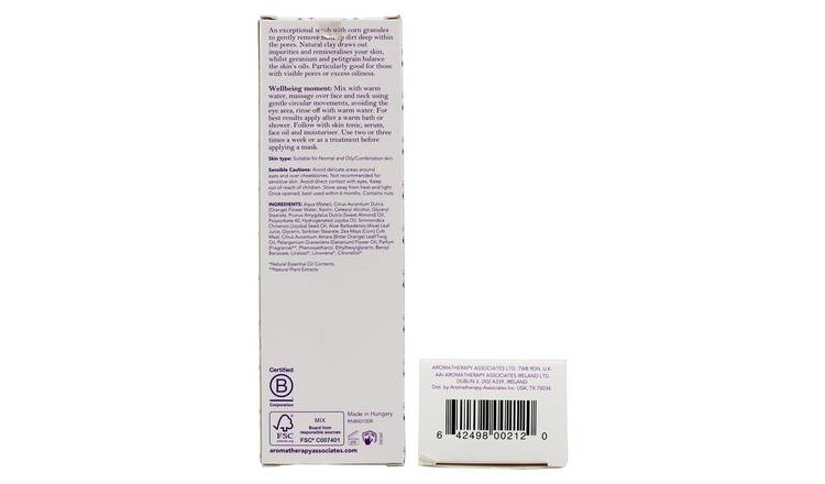 Aromatherapy Mattifying Facial Scrub 100ml (British brand)