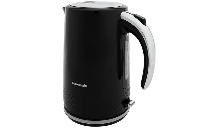 Cookworks Textures Selcey Kettle black 1.7L, UK version