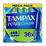 Tampax Pearl Compak Super Tampons Applicator 36X GOODS Boots   