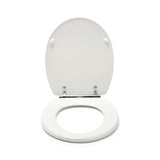 Croydex Lugano moulded wood toilet seat white (British brand)