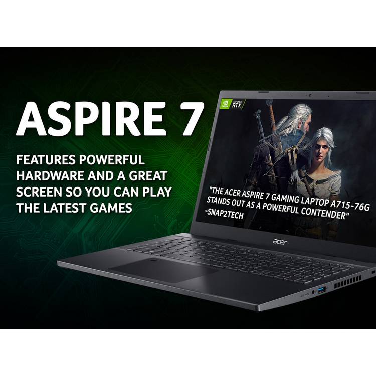 Acer Aspire 7 gaming laptop 15.6in 144Hz - British product