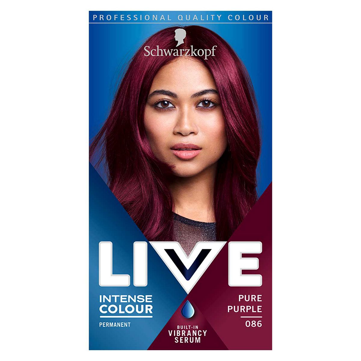 Schwarzkopf LIVE Pure Purple 086 Permanent Hair Dye GOODS Boots   