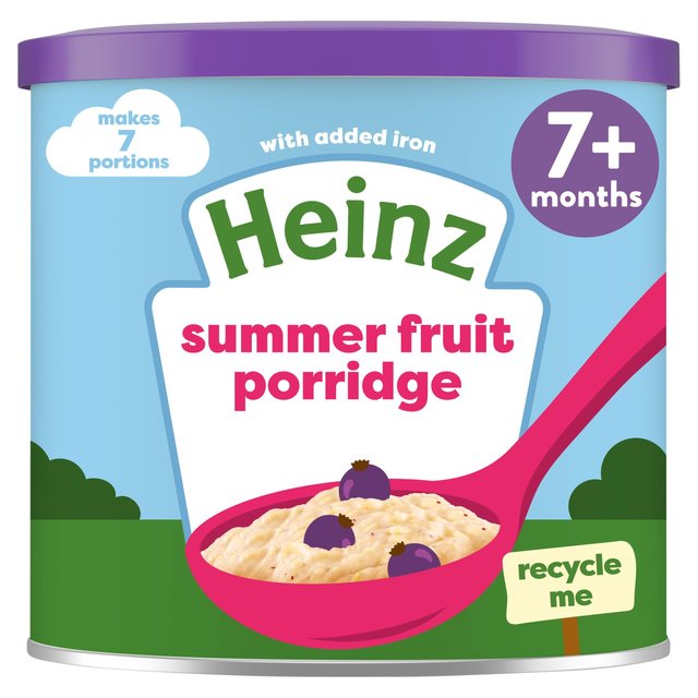 Heinz 7+ Months First Steps Summer Fruit Porridge   220g GOODS M&S   