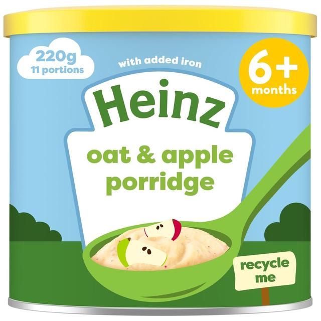 Heinz Creamy Oat & Apple Porridge Baby Food 6+ Months    220g