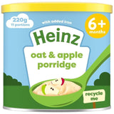 Heinz Creamy Oat &amp; Apple Porridge Baby Food 6+ Months    220g