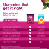 BYTES Co digestive fibre gummies berry flavour 60 gummies - British product