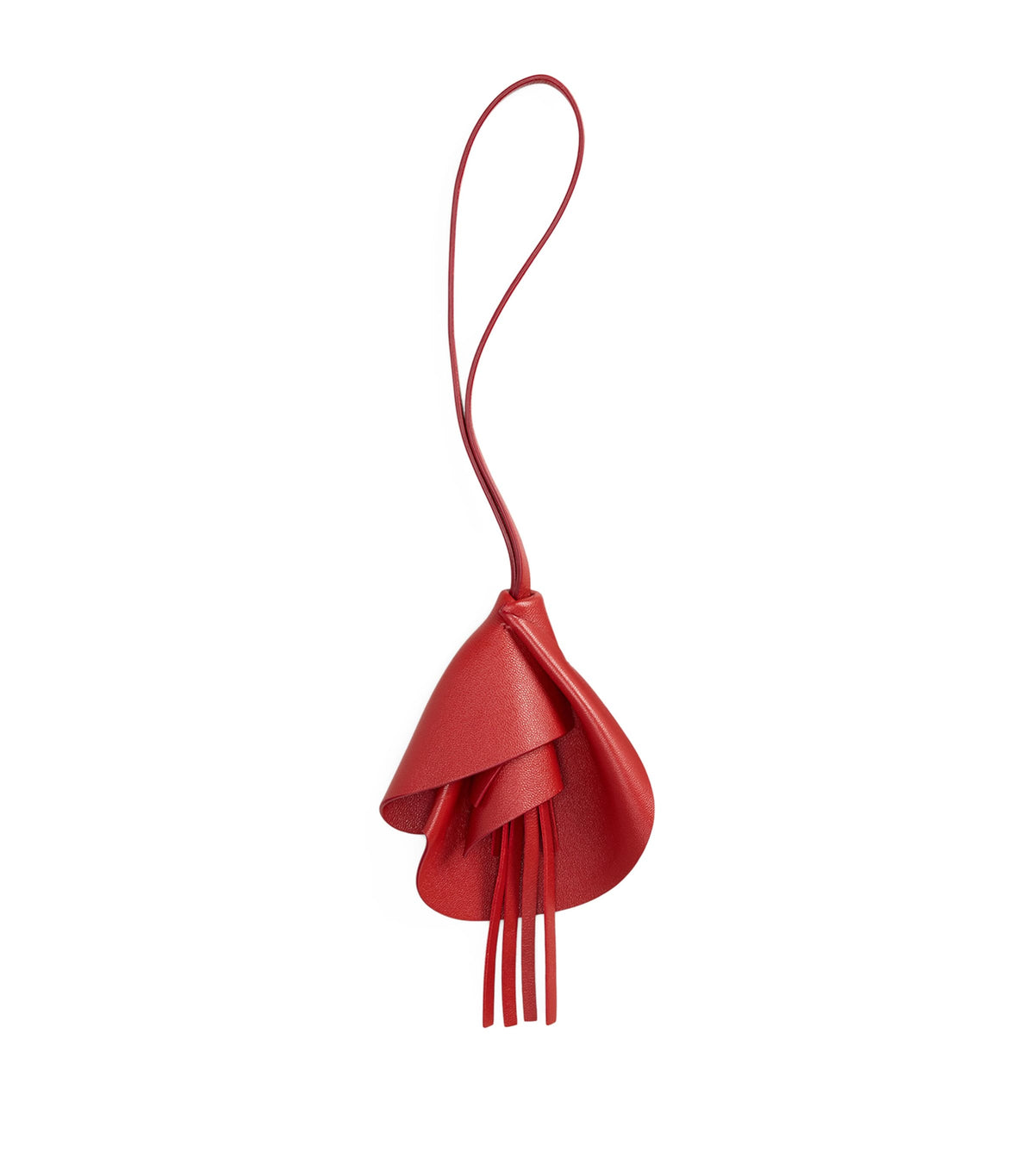 Lambskin Floral Bag Charm