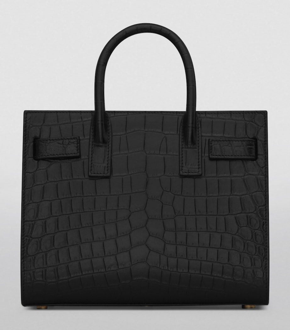 Saint Laurent Nano Sac de Jour croc-embossed tote bag (British brand)