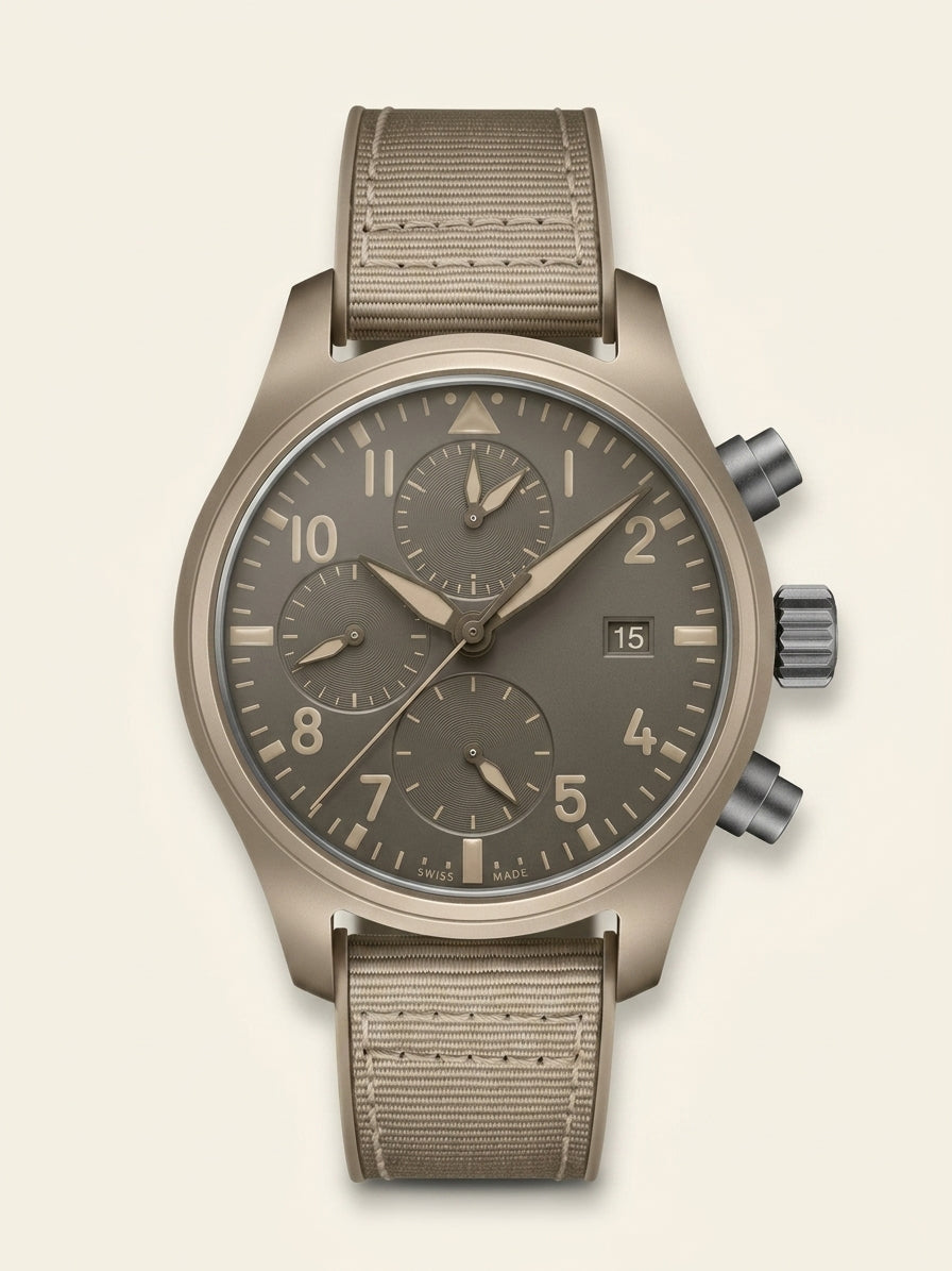 IWC Pilot Chronograph ceramic automatic watch, imported from the UK