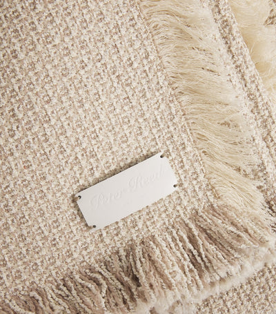 Harrods Peter Reed Textured Fringe Torcello Throw 310cm x 150cm- Buy online at McGrocer